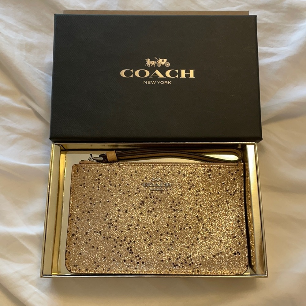 BNIB COACH Glitter Collection Wristlet